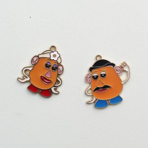 감자 커플 팬던트 귀걸이재료 악세사리부자재 T2189