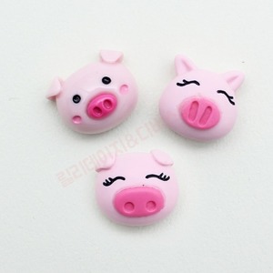 돼지 얼굴 표정 슬라임재료 4개 T1388